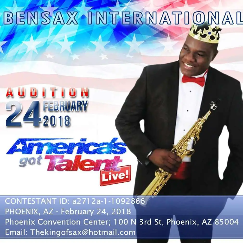 The King Of The Sax, Bensax, Appears At America's Got Talent Audition
