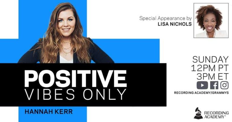 Hannah Kerr appears in the series “Positive Vibes Only”