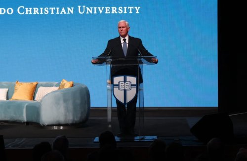 Mike Pence encourages Christian leadership in college