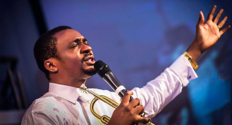 Nathaniel Bassey’s trumpet sounds at Donald Trump’s inauguration
