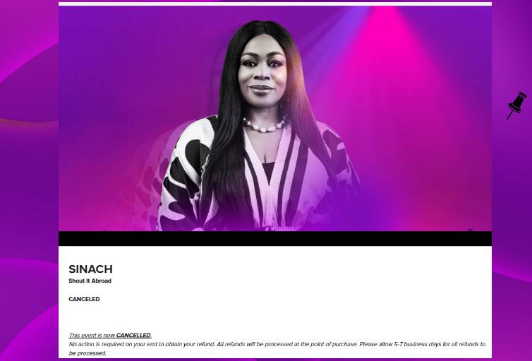 Sinach concert to Sugar Land canceled: what to know