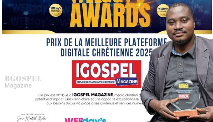 Igospel Magazine receives the Digital Christian Prize, Web Day's Awards 2025
