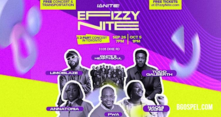 Efizzy Nite 2025 – Free Gospel concerts in Mississauga – key info