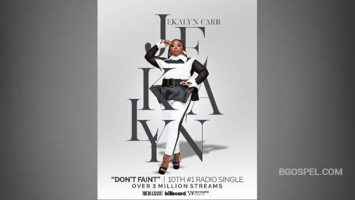 Jekalyn Carr - Billboard record with the single “Don't Faint” Jekalyn Carr - Billboard record with the single “Don't Faint”