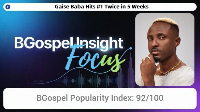 BGospel Insight Focus: Gaise Baba Hits #1 Twice in 5 Weeks