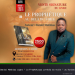 Daniel Mathias signs “The Prophetic beyond the veil” at Karibe