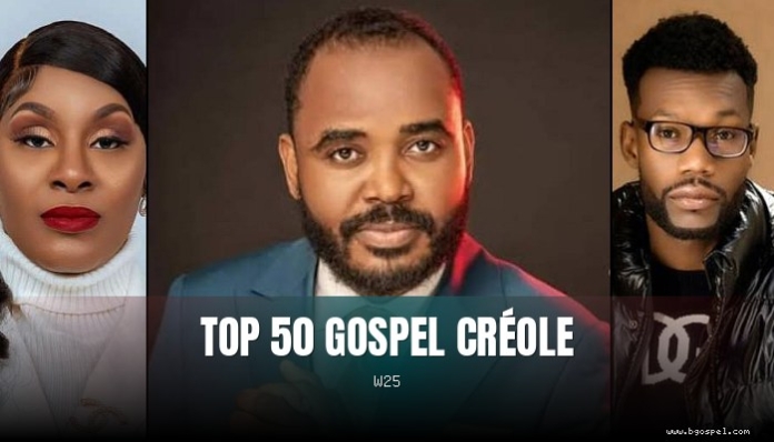 Top 50 Creole Gospel - Delly Benson, Rosena and Salil in the lead
