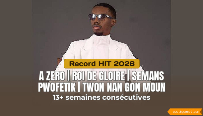 Fre Gabe - 4 records 2026 in the Top 50 Creole BGospel
